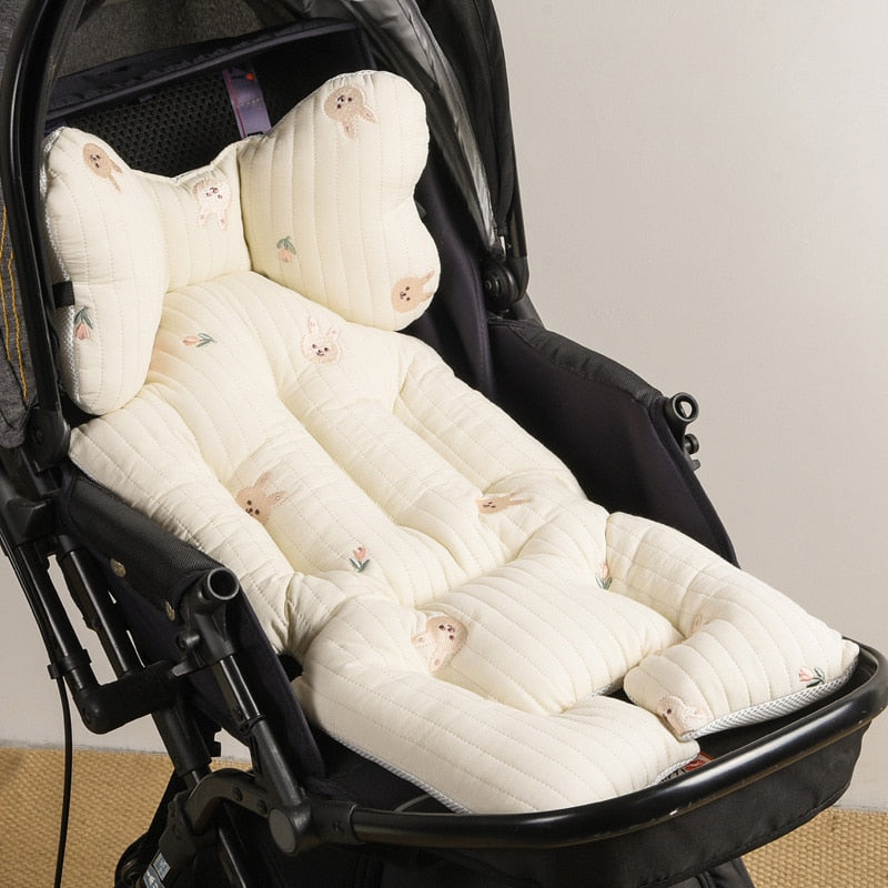 SnuggleRide - Comfortable Stroller Cushion with Stylish Prints