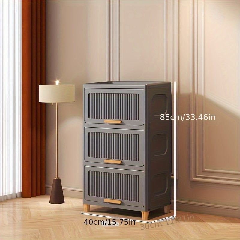 SleekStorage - Waterproof Flip-Top Storage Cabinet for the Home