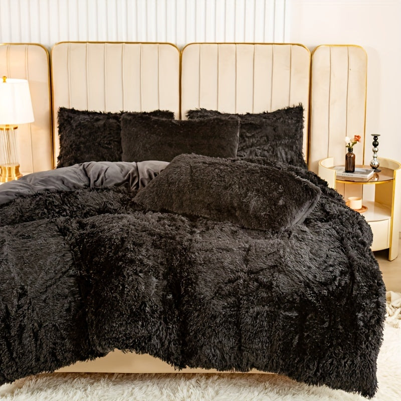 Ultra Plush Plush Bedding Set with Zipper - Luxury &amp; Comfort