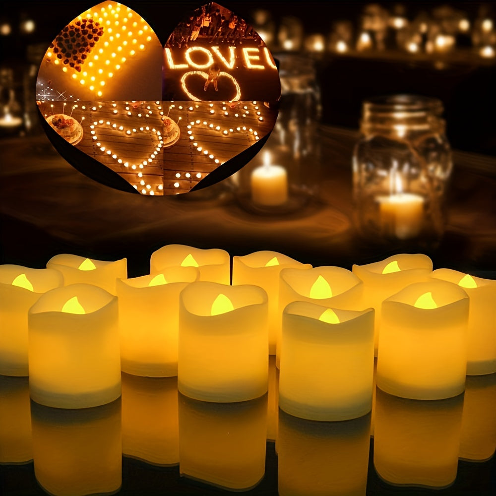 RomanticGlow - Flameless LED Tealights for Social Moments