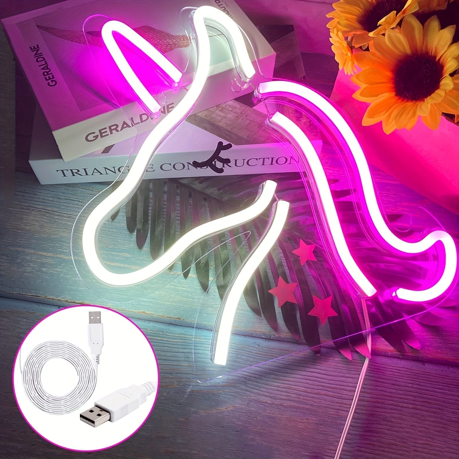 NeonMagic Ljus – Magisk Rosa LED Vägglampa