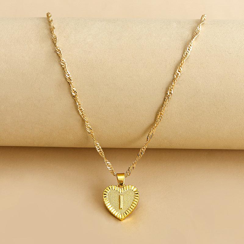 Amara - Elegant Golden Heart Necklace
