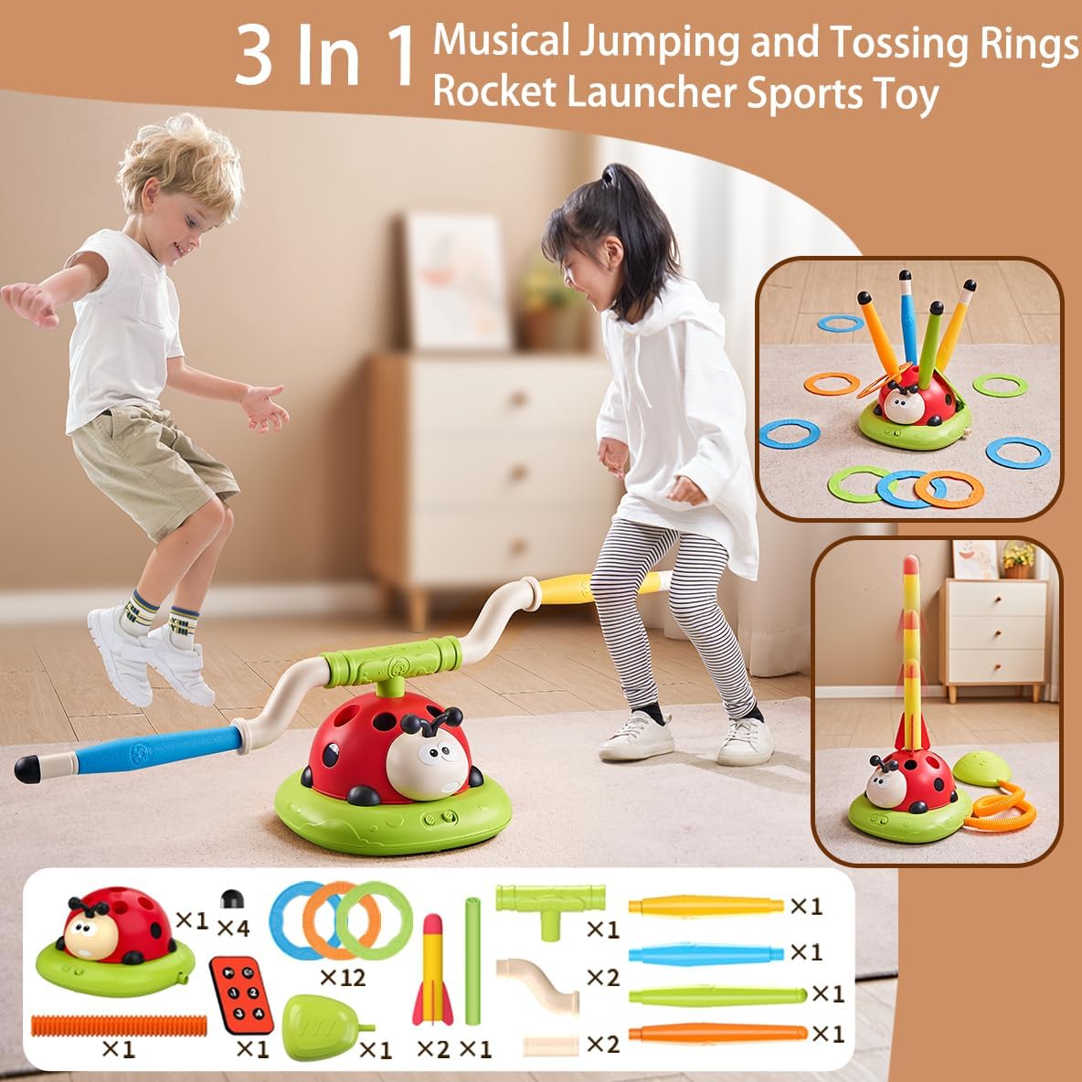 3-in-1 Ring Toss and Rocket Game - An Exploration of Adventure
