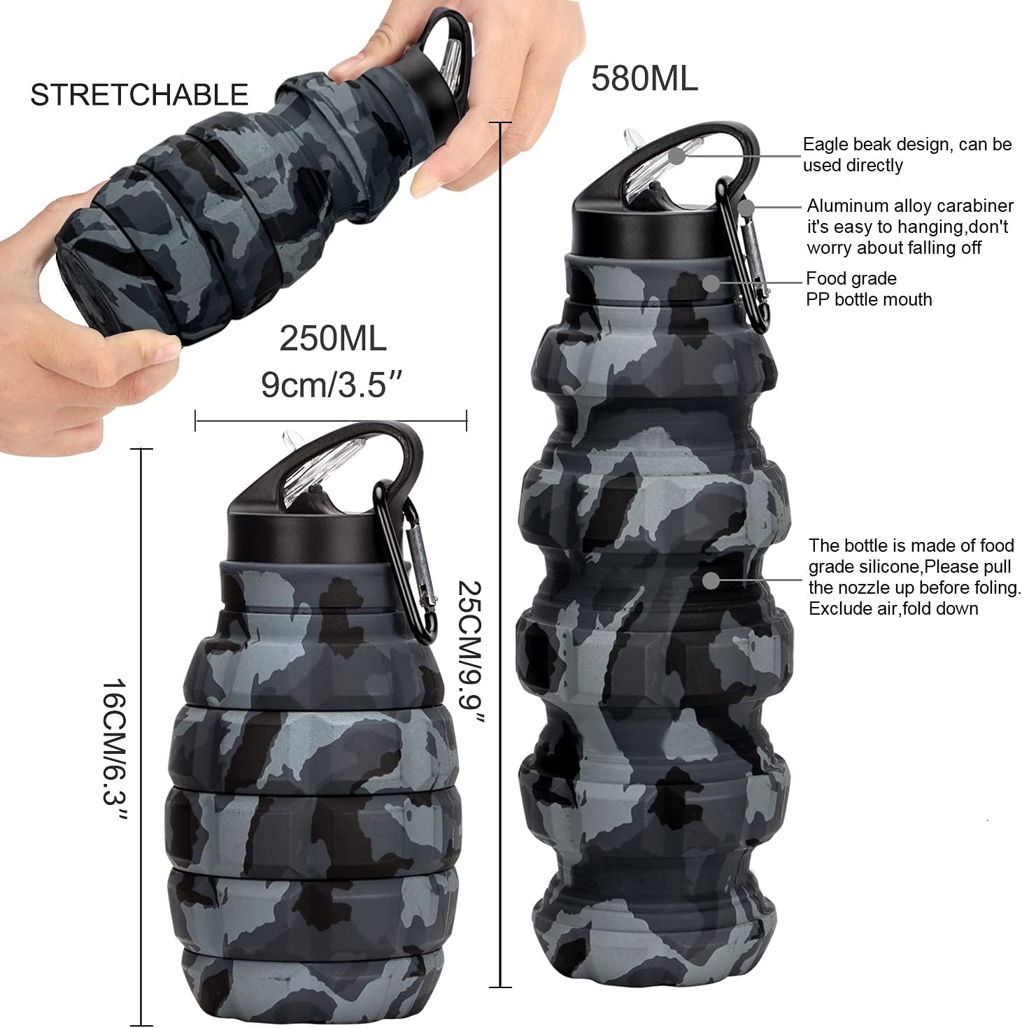 FlexiBottle - Sustainable Foldable Travel Cup 575 ML