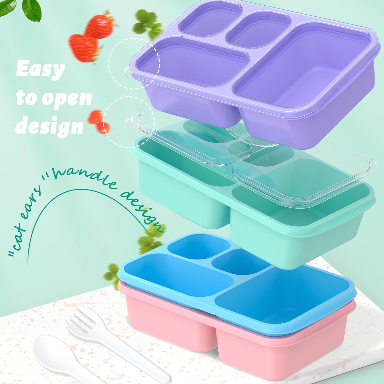 BentoBox - Stylish Meal Container Set 4-pieces