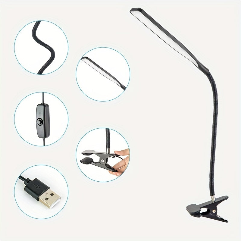 FlexiGlow - Adjustable LED Desk Lamp with Clamp