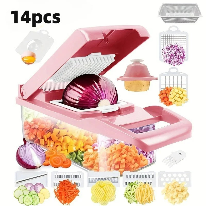 SliceMaster - 14-piece multi-function vegetable cutter set