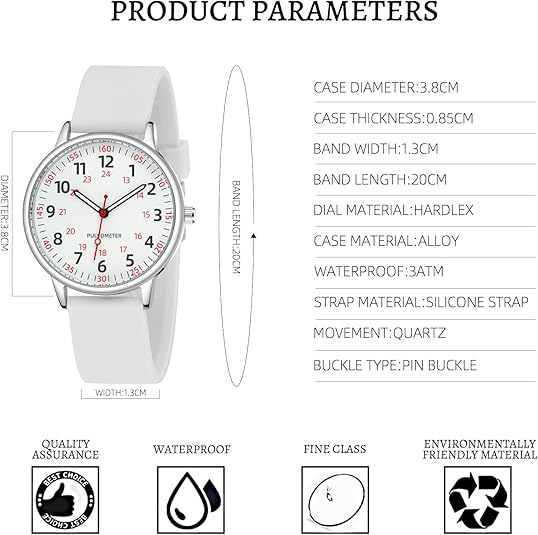 NurseTime – Waterproof Nurse Watch for Professionals