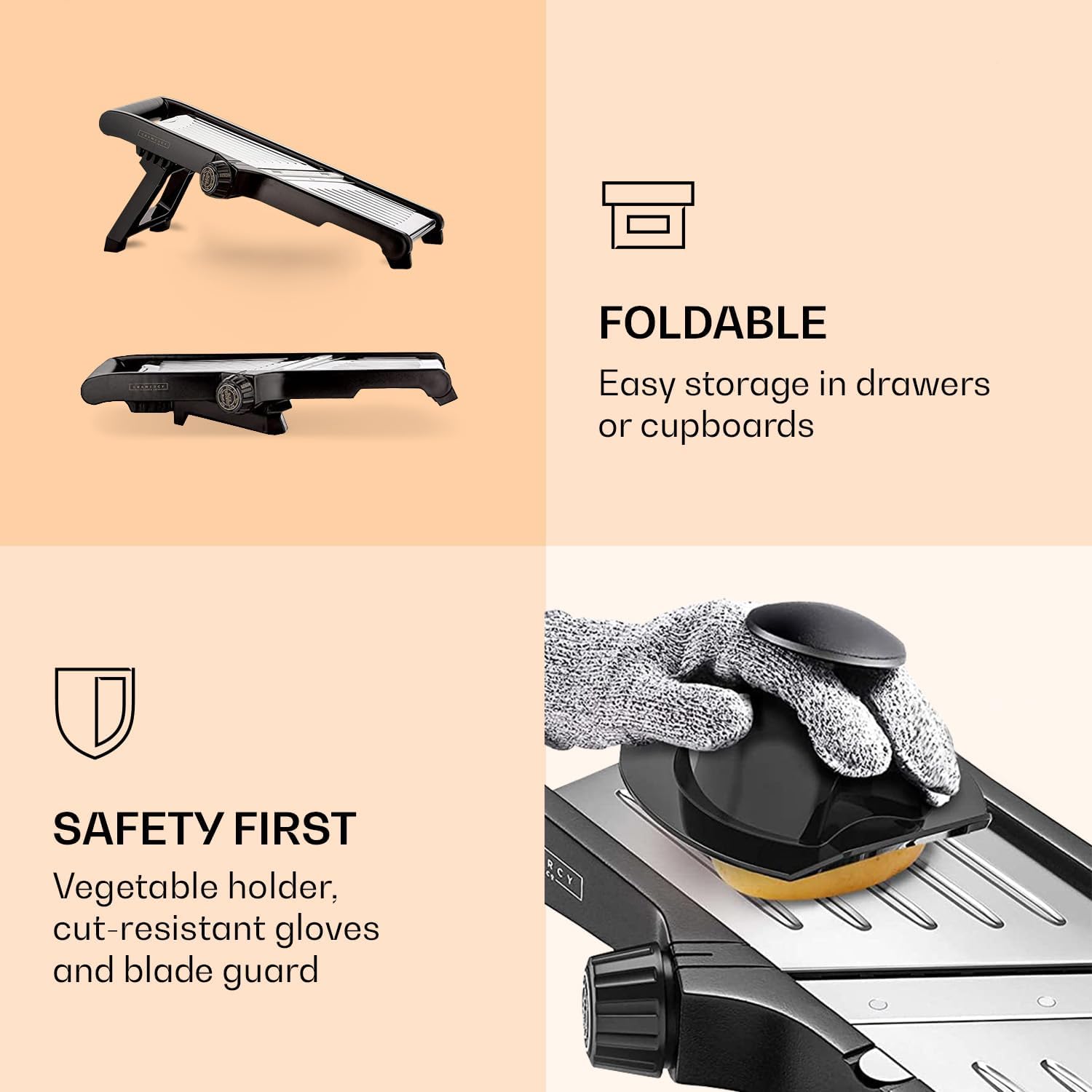 SlicerPro – Safety set with cut-resistant gloves