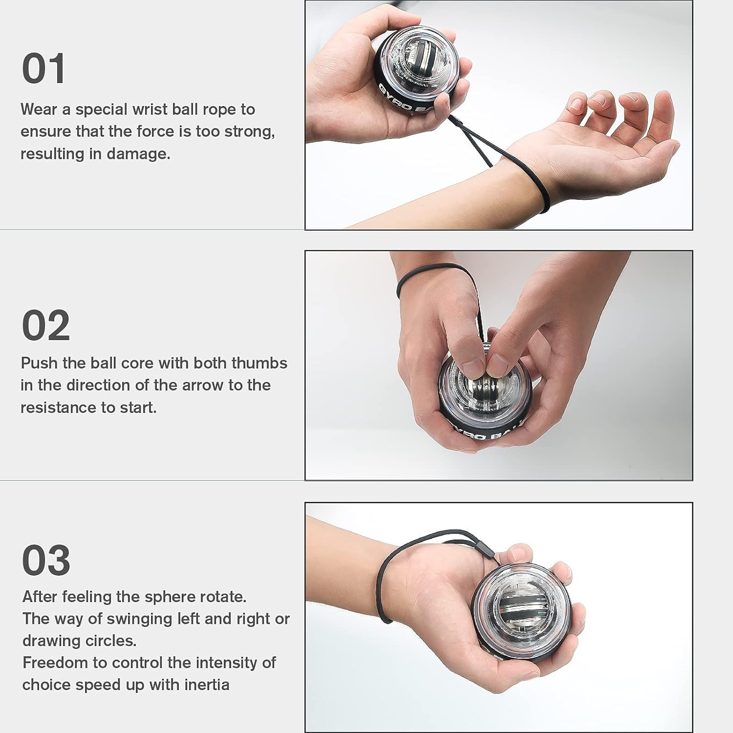 GyroPower - Self-Starting Pole Trainer for Forearms