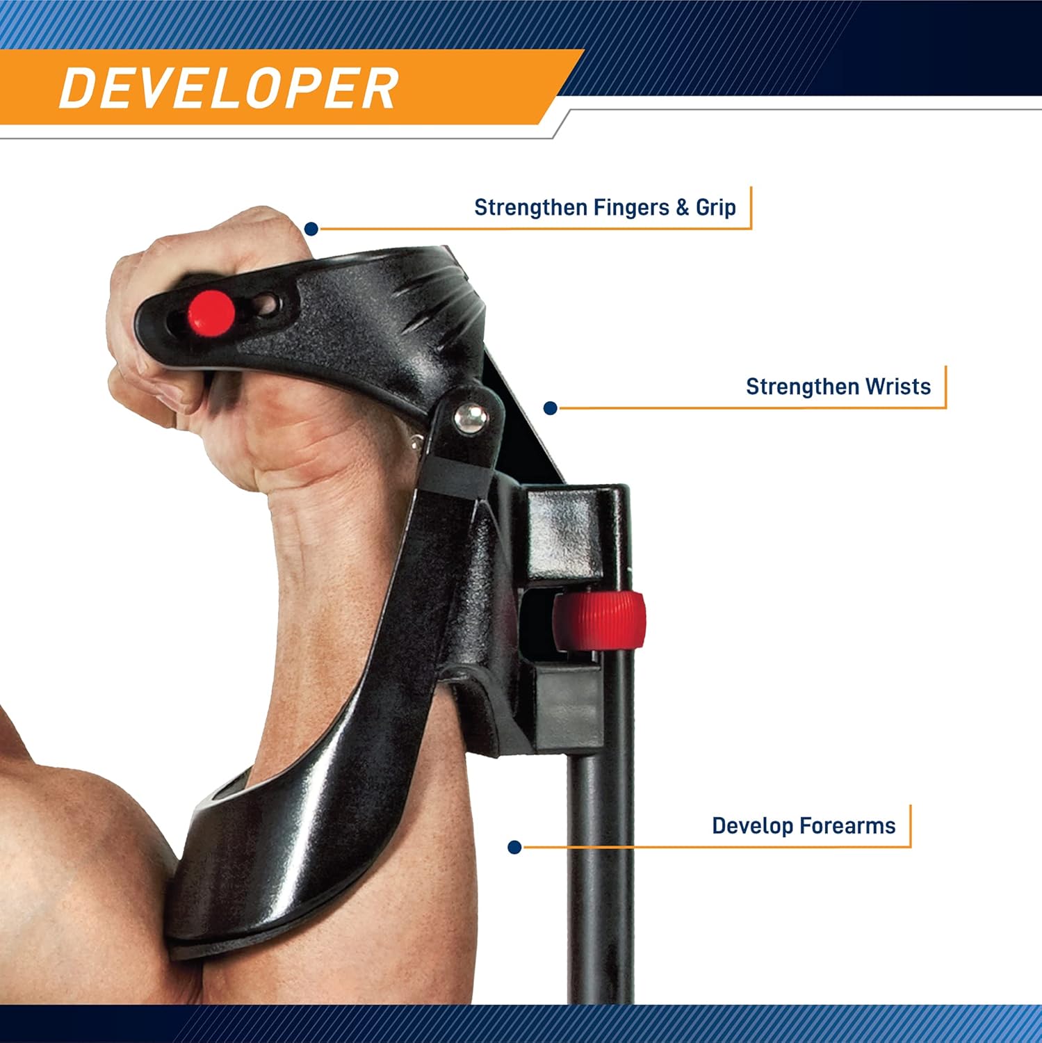 PowerGrip - Kettlebell Handle for Strength Training of Wrists and Forearms