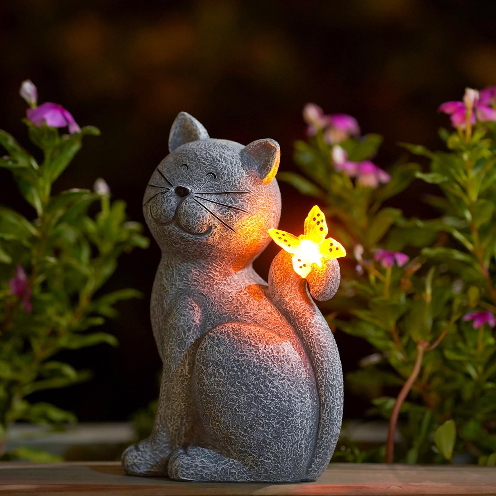 EnchantedCat - Elegant Decorative Cat for Outdoor Space