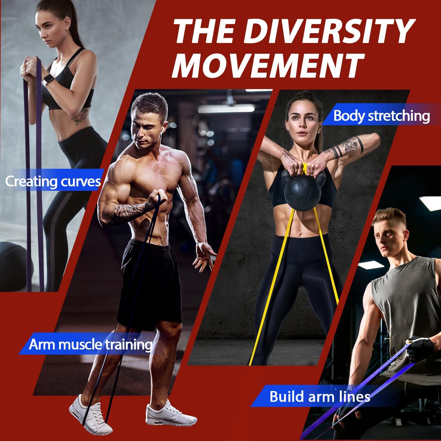 PowerBand Set – Resistance Bands for Strength Training