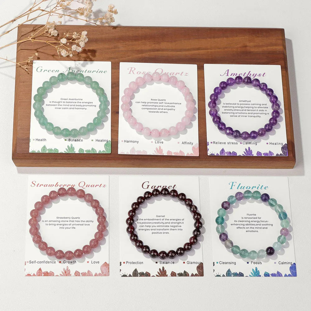 Aria: Natural Crystals Bracelet for Healing Energy