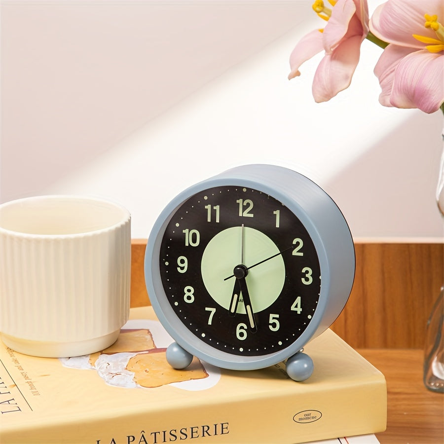 EleganceMetal Clock – Stylish Metal Alarm Clock with Night Light