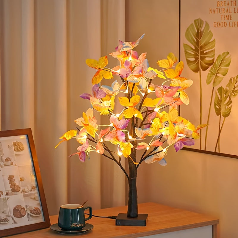 GlowBirch - Stylish LED lamp with birch butterfly design