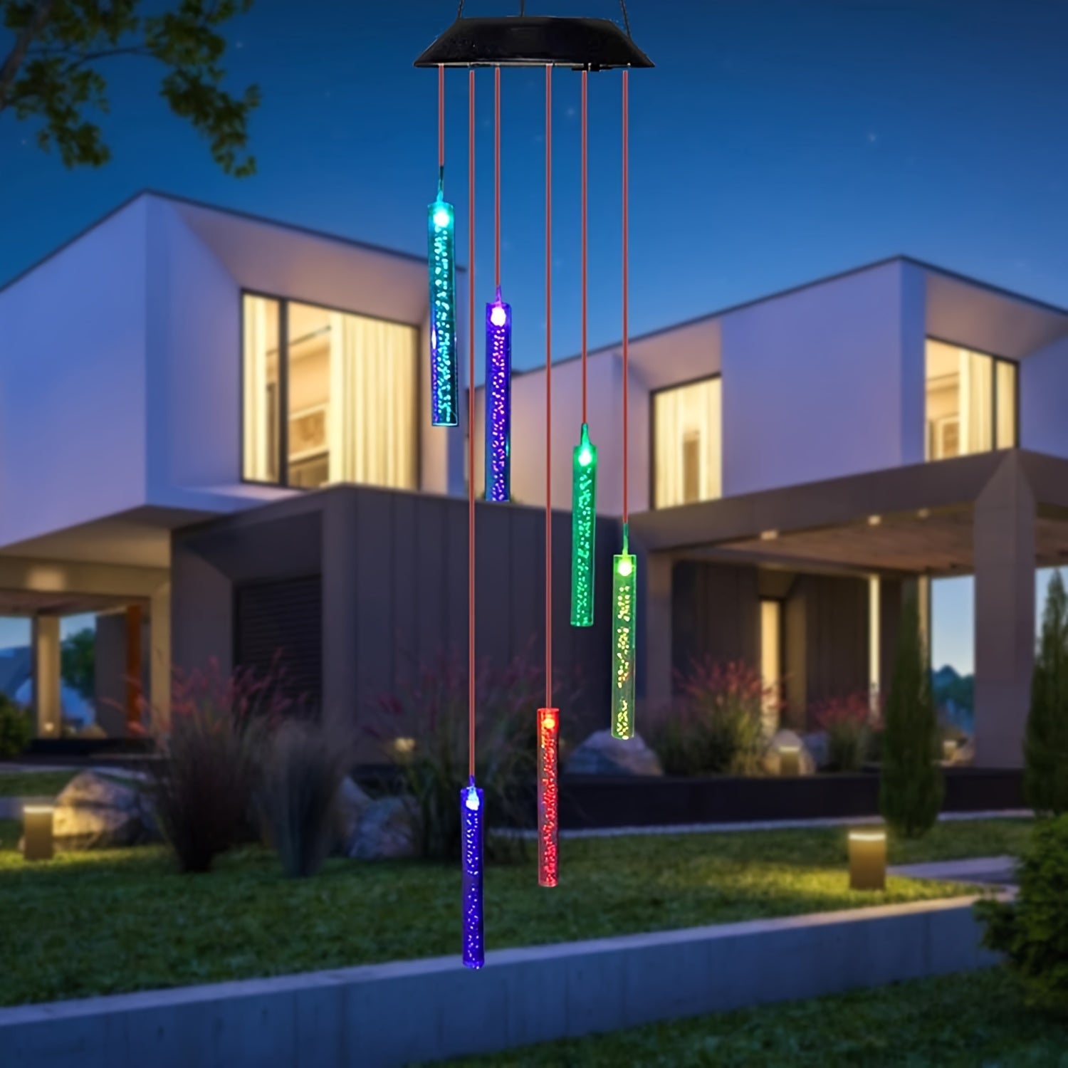 SolarChime - Colorful LED Wind Chime Outdoor