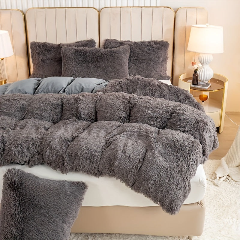 Ultra Plush Plush Bedding Set with Zipper - Luxury &amp; Comfort