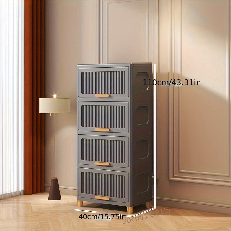SleekStorage - Waterproof Flip-Top Storage Cabinet for the Home
