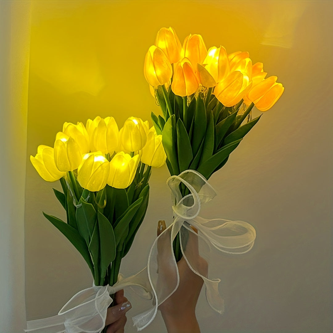 TulipGlow Lamp – LED Flower Night Light for the Room