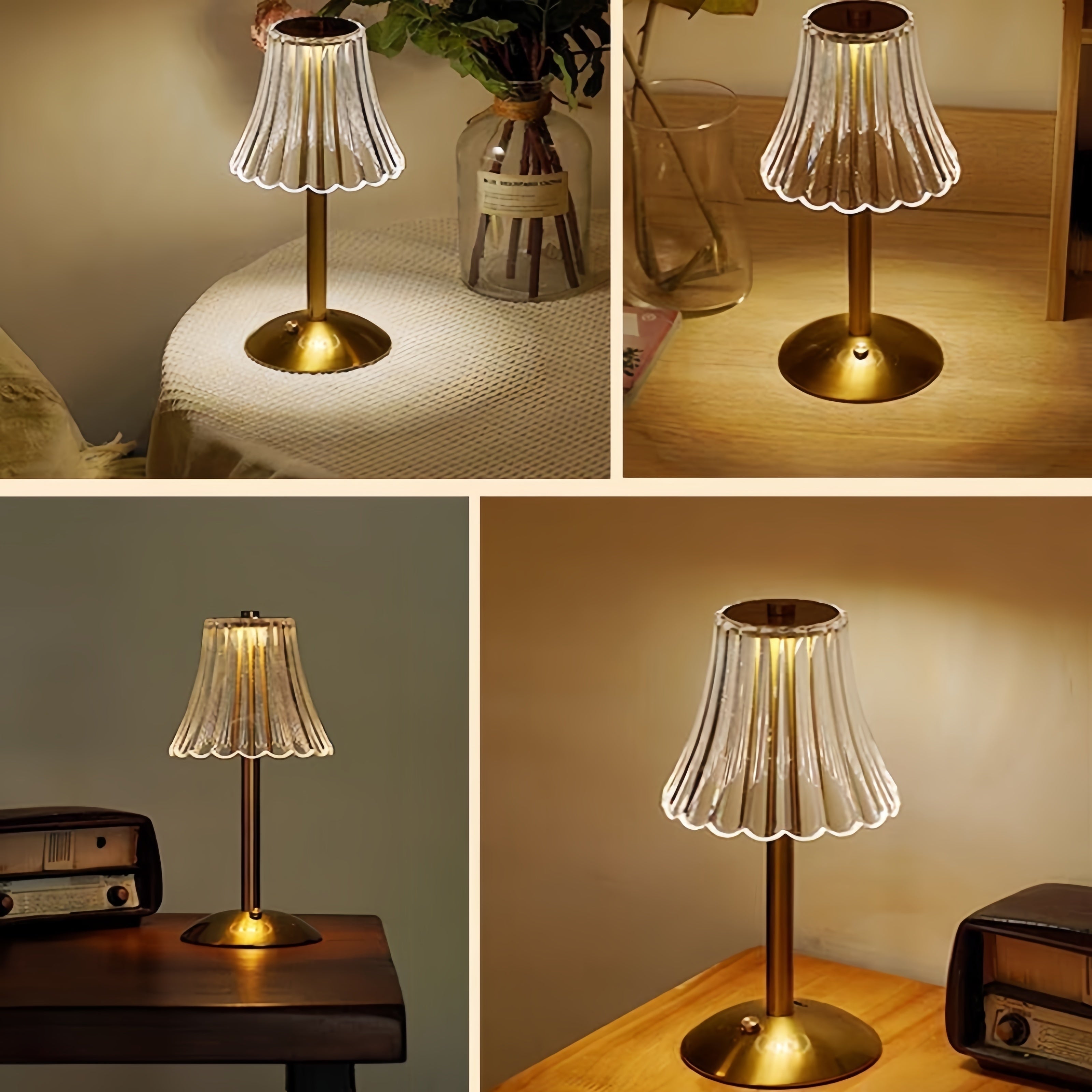 LumiGlow Table Lamp - Wireless LED Lighting with Touch