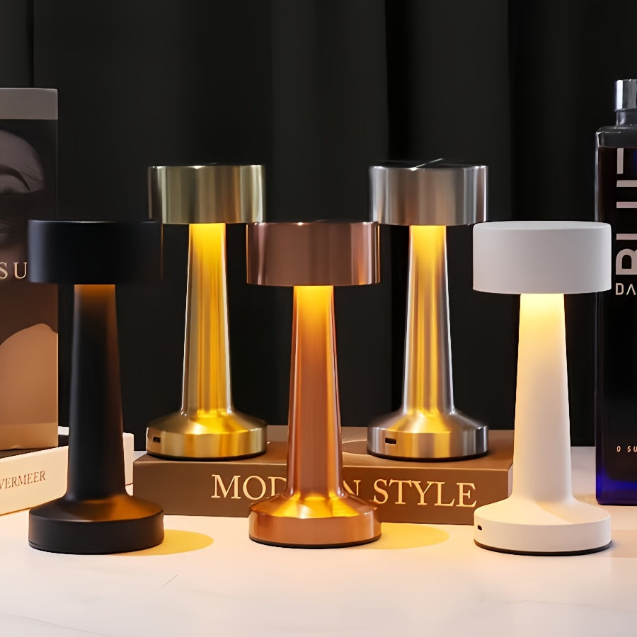 AuroraDesk - Modern Touch LED Desk Lamp with USB