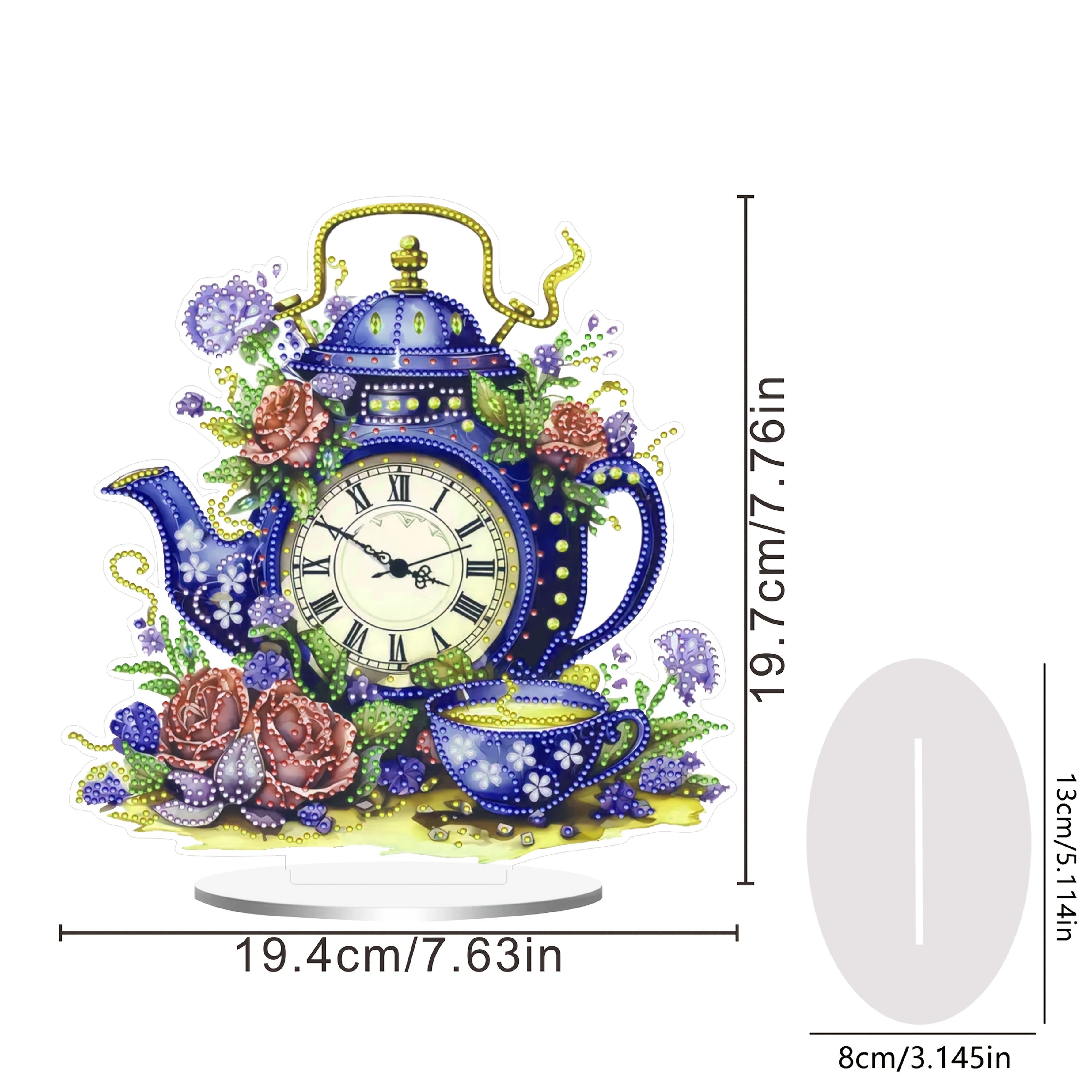 DecoClock - Stylish Acrylic Teapot Clock