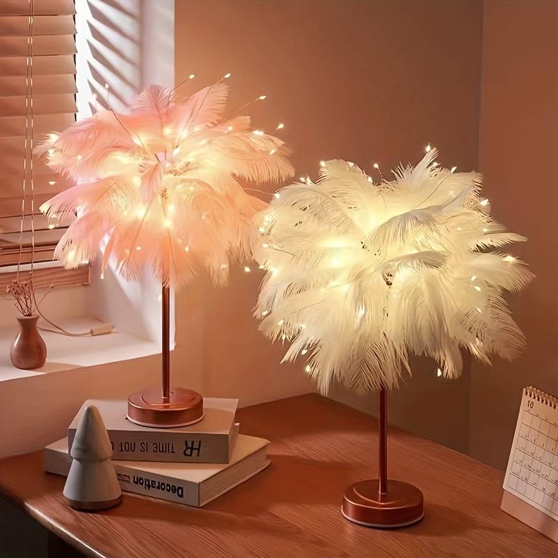 Featherlight™ - Wireless Desk Lamp with Feathers