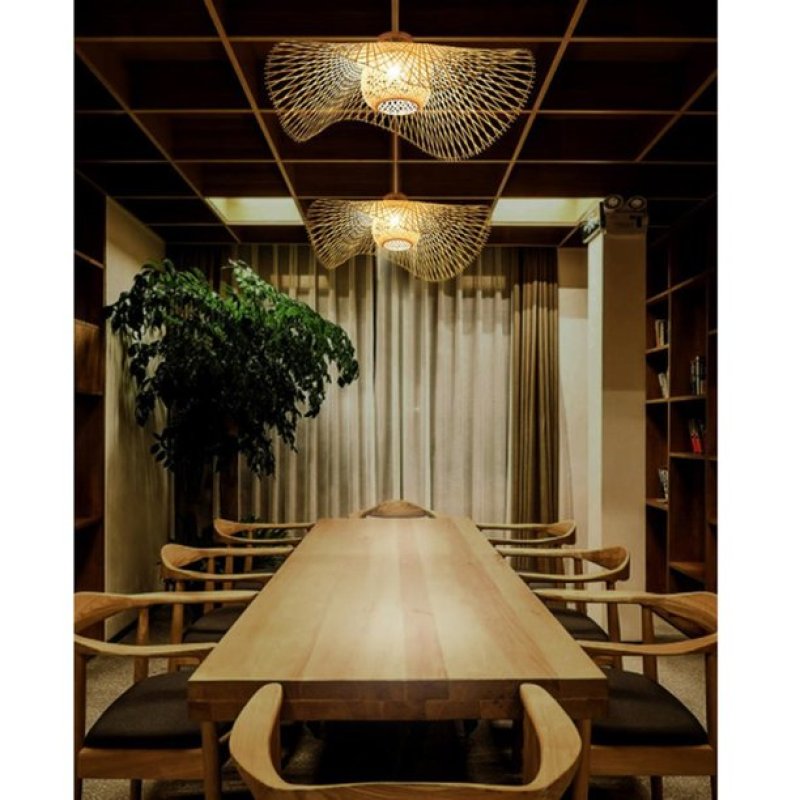 MutoCraft Hänge - Elegant Rotan Taklampa i Japansk Stil