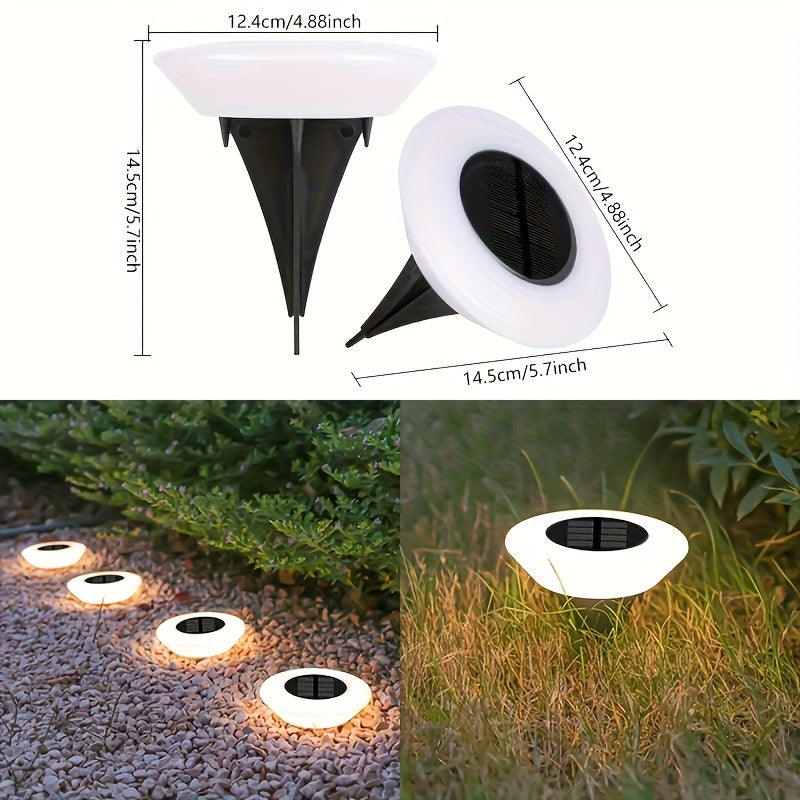 SolarLuxe – Set of 4 Waterproof Garden Lights