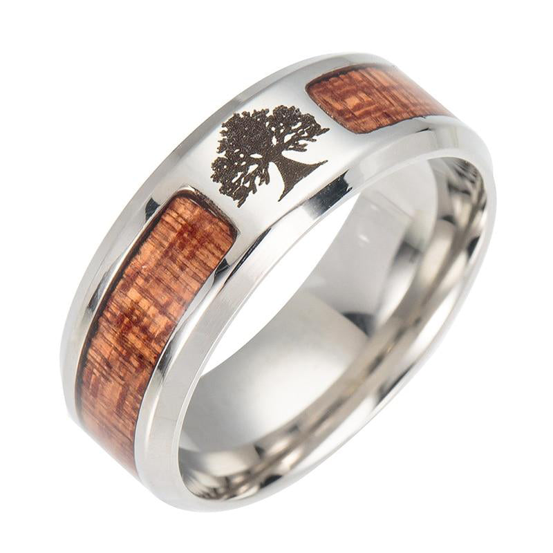 Elegant RVS Tree of Life Ring for Women - Elina