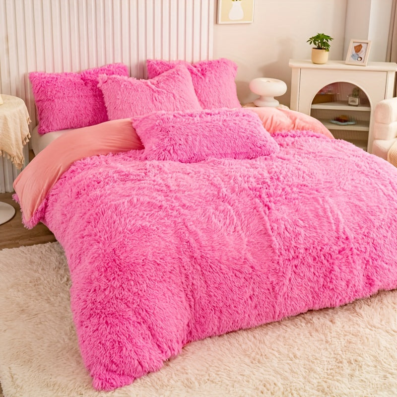 Ultra Plush Plush Bedding Set with Zipper - Luxury &amp; Comfort