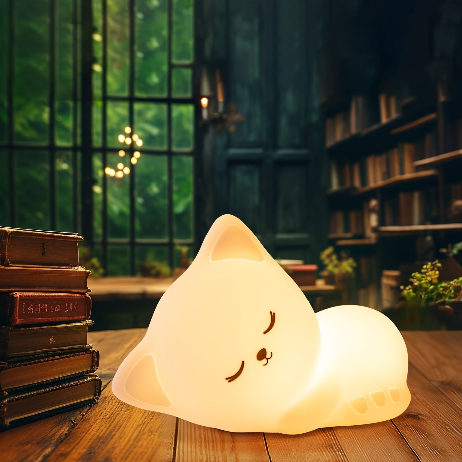 KittyGlow Lamp - Cute Wireless Cat Night Light