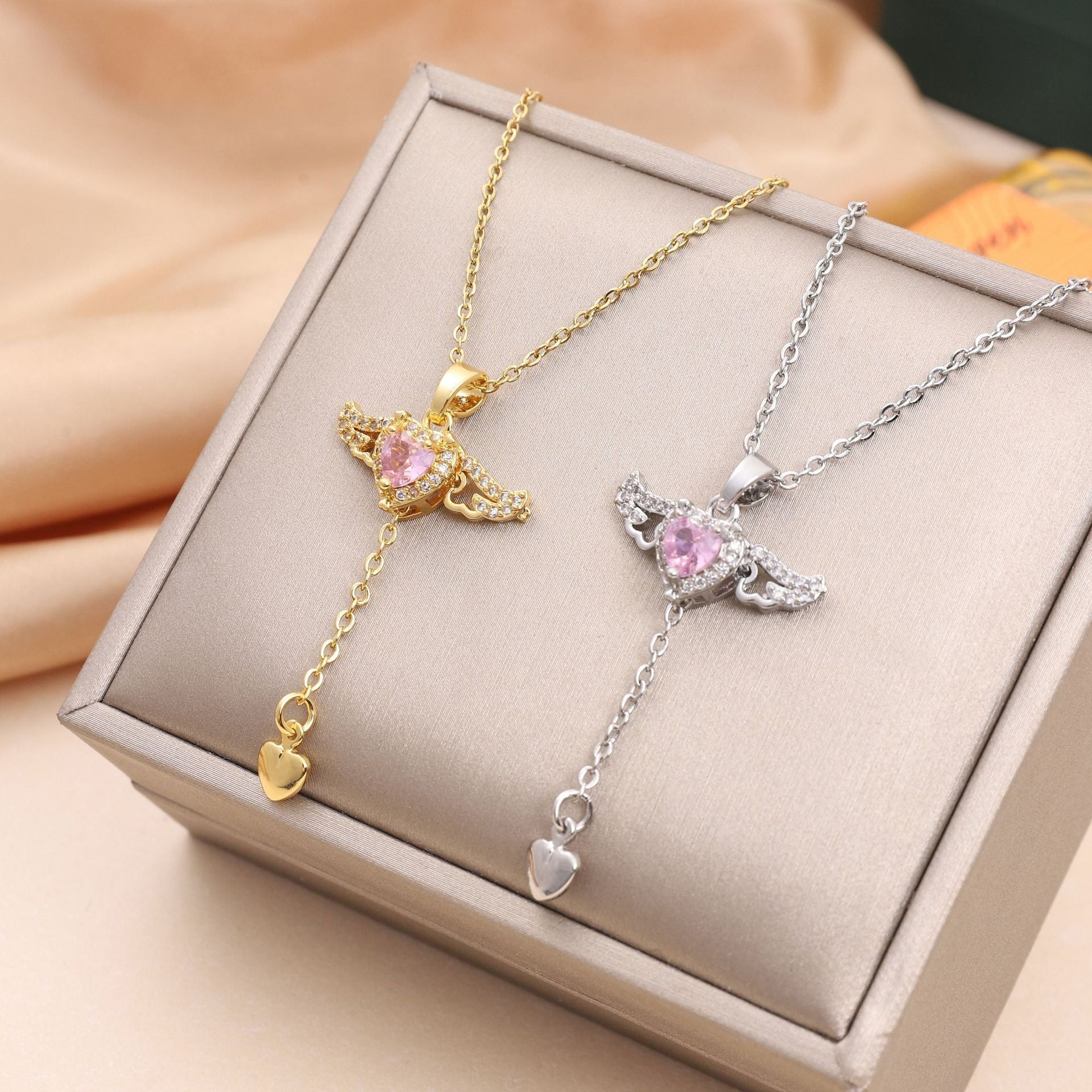 Livia Necklace - Elegant Angel Wing Pendant