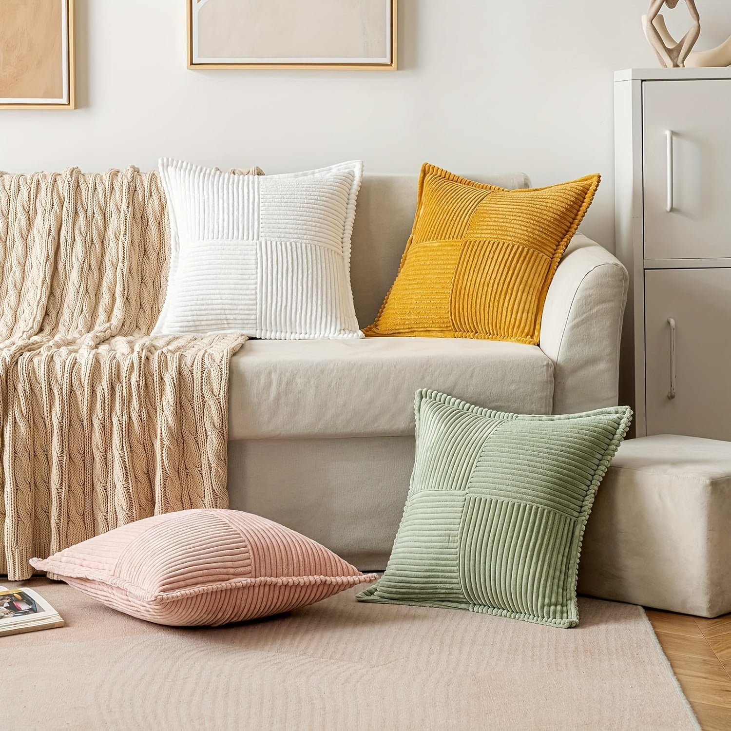 CozyNest Cushion Cover - Elegant Cushion Cover for Sofa and Bedroom