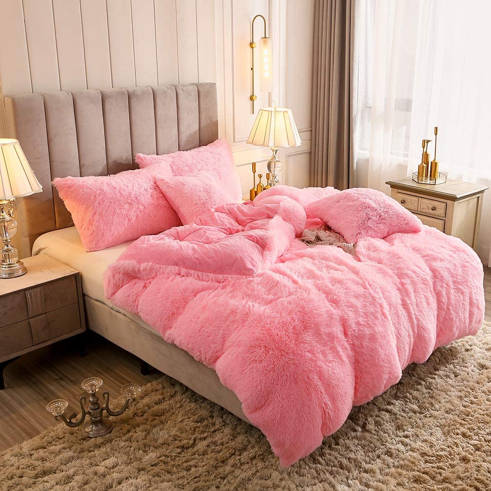 Ultra Plush Plush Bedding Set with Zipper - Luxury &amp; Comfort