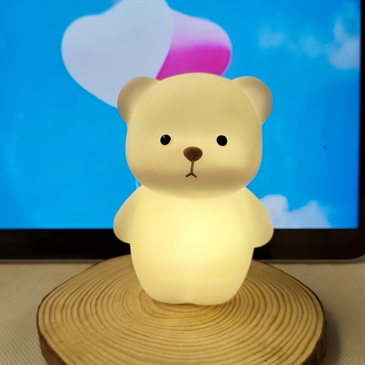 RusticBear - Bärens Nattlampa med LED-belysning