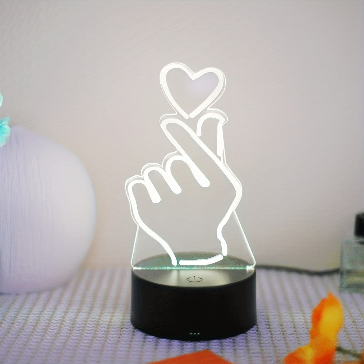 IllumiHeart - Colorful LED night light with touch control