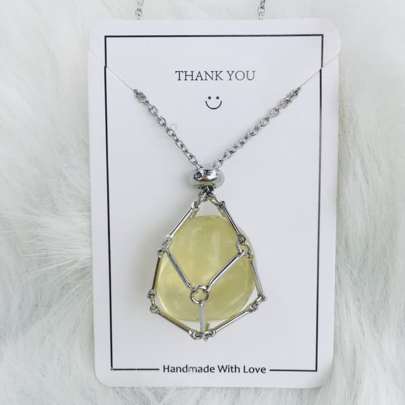 Elegant natural crystal necklace - Iris edition