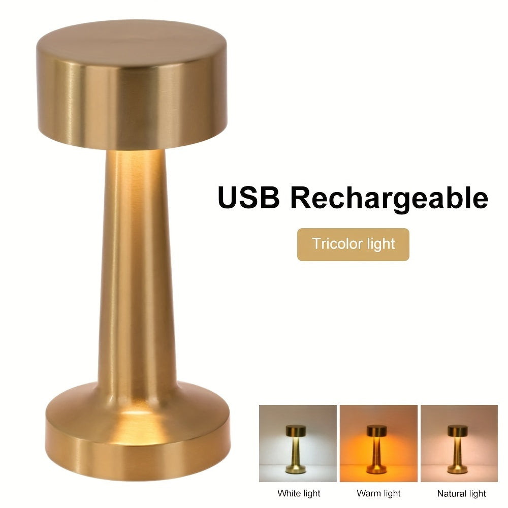 LuxeGlow – Light-Sensitive Wireless Table Lamp with 3 Colors