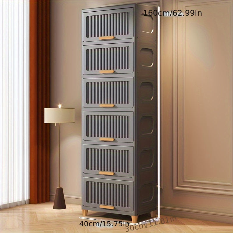 SleekStorage - Waterproof Flip-Top Storage Cabinet for the Home