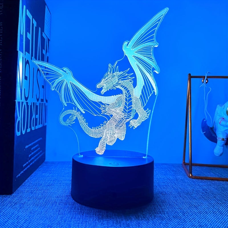 DinoGlow Lamp – 3D Night Lamp with RGB Light
