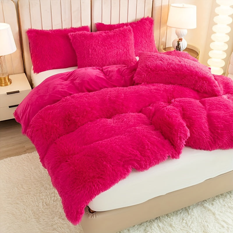 Ultra Plush Plush Bedding Set with Zipper - Luxury &amp; Comfort
