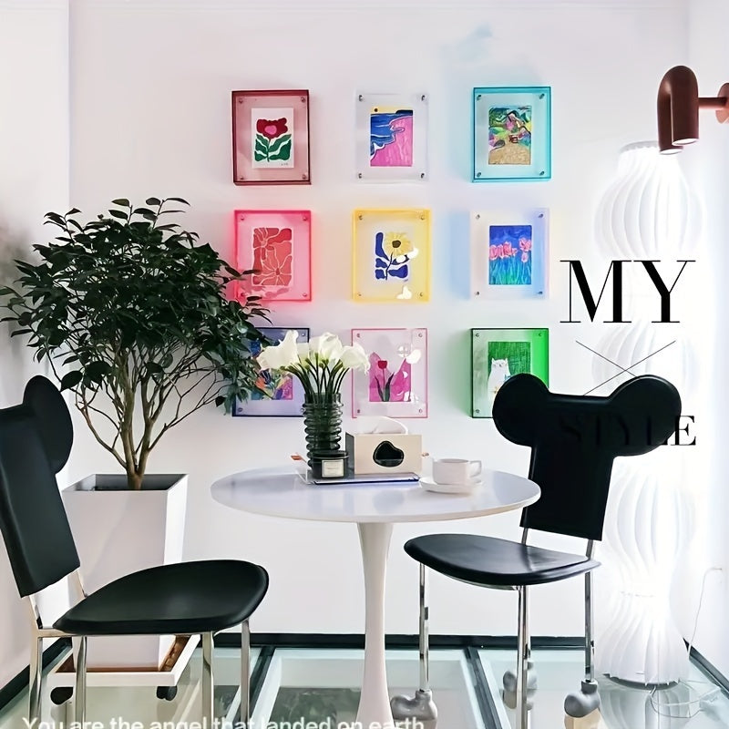 VividFrame – Colorful Transparent Frame for Wall and Table