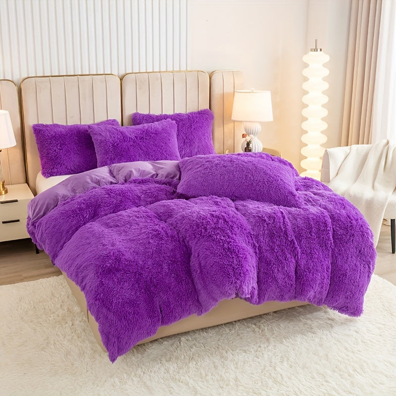 Ultra Plush Plush Bedding Set with Zipper - Luxury &amp; Comfort