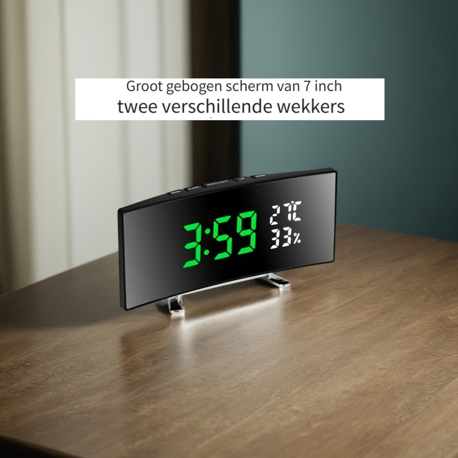 SmartClock - Slim LED Alarm Clock with USB Function
