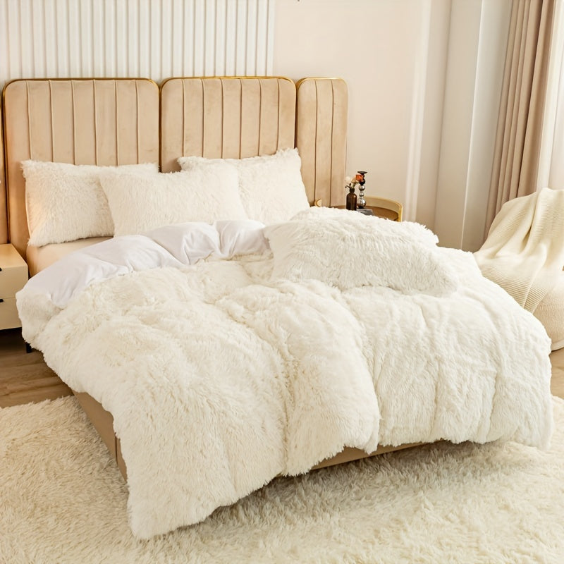 Ultra Plush Plush Bedding Set with Zipper - Luxury &amp; Comfort