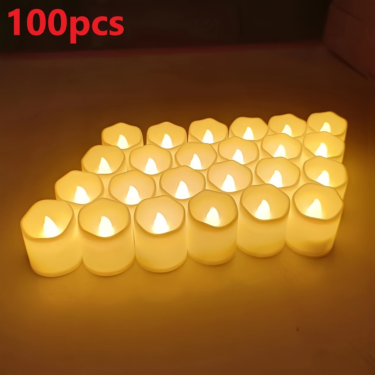 RomanticGlow - Flameless LED Tealights for Social Moments