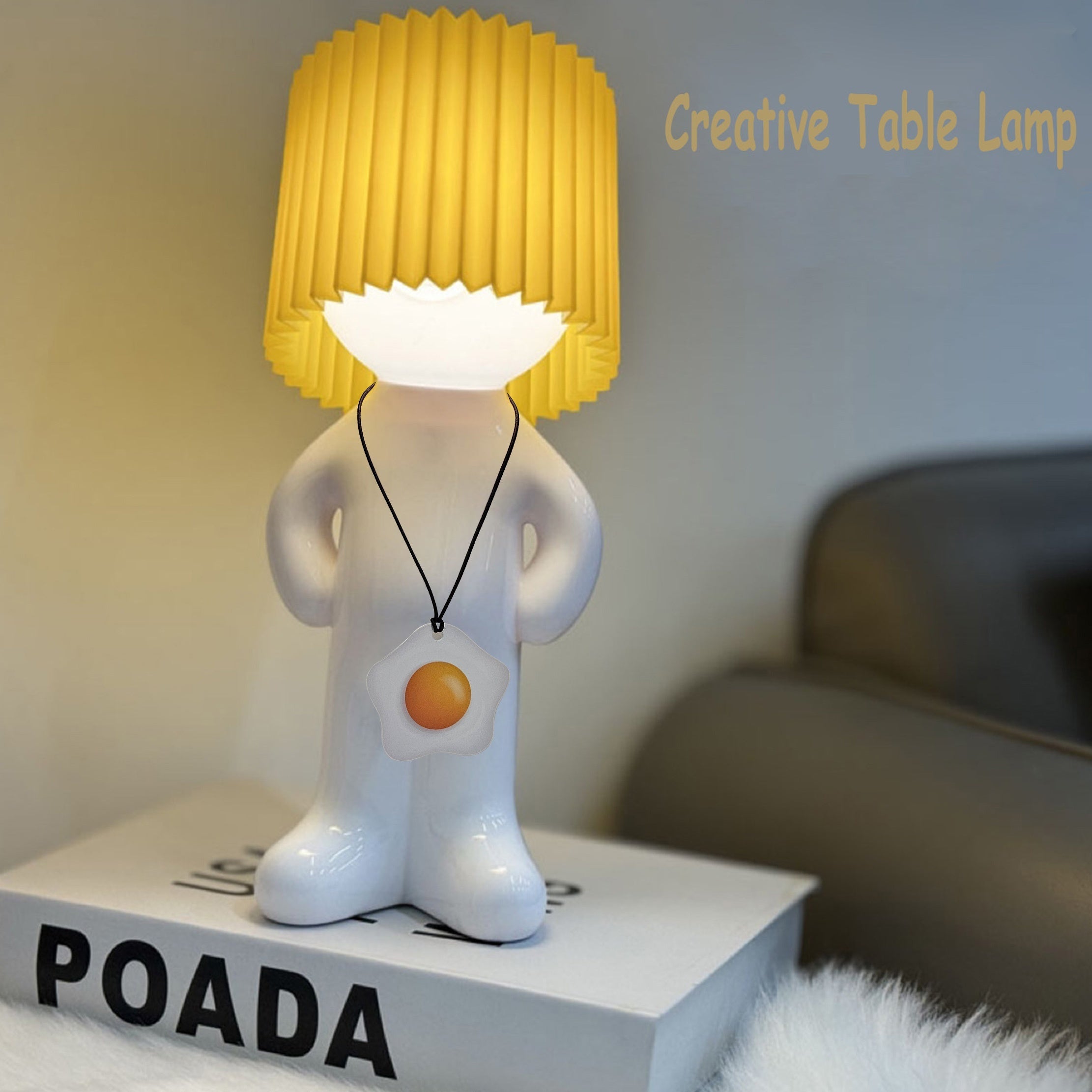 GlowCraft Lamp - Dimmable Acrylic LED with Push Button