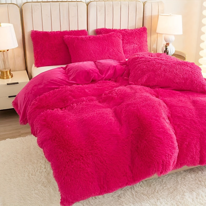 Ultra Plush Plush Bedding Set with Zipper - Luxury &amp; Comfort